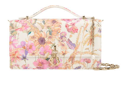 Medium Glycine Wallet On Chain, &pound;2,200, Handbags, Pink/Purple/White, Leather, Front view